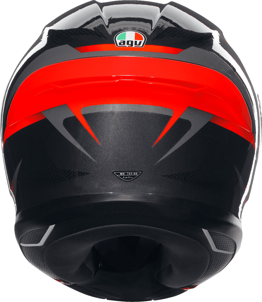 AGV-K6-S-Slashcut-Full-Face-Motorcycle-Helmet-black-grey-red-back-view