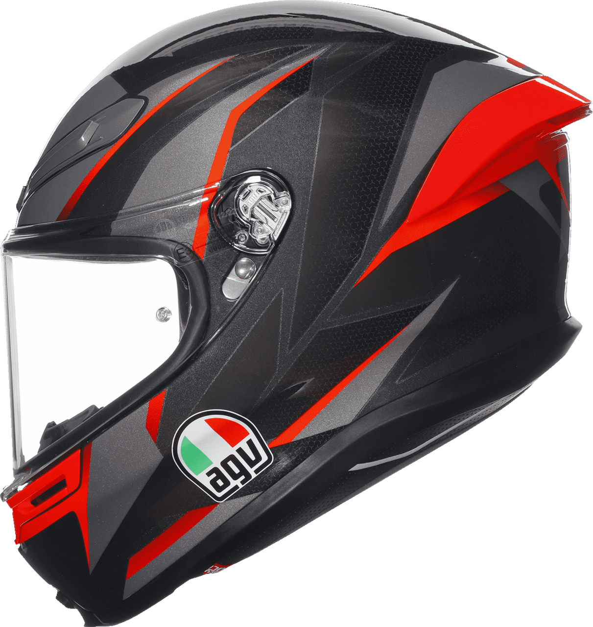 AGV-K6-S-Slashcut-Full-Face-Motorcycle-Helmet-black-grey-red-side-view