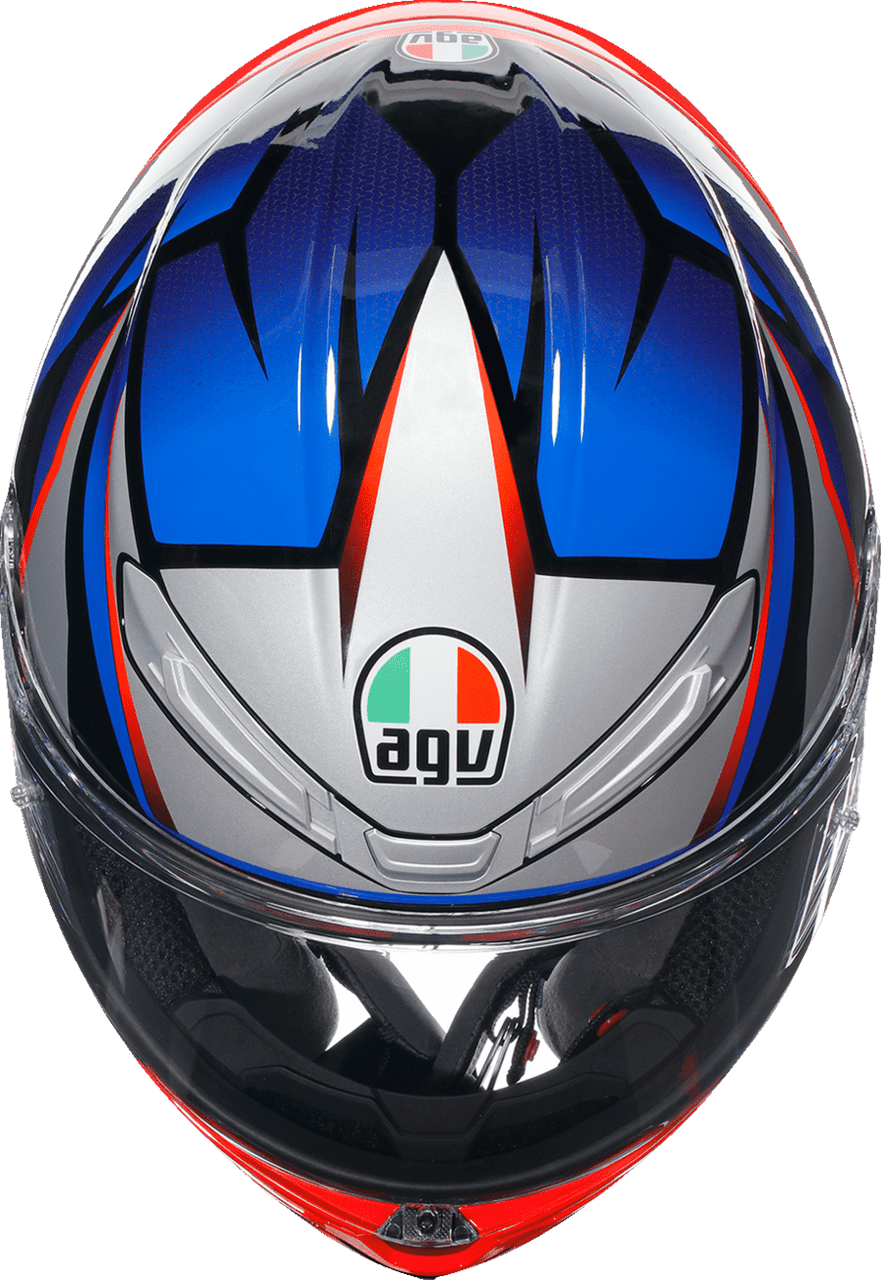 AGV-K6-S-Slashcut-Full-Face-Motorcycle-Helmet-black-blue-red-top-view