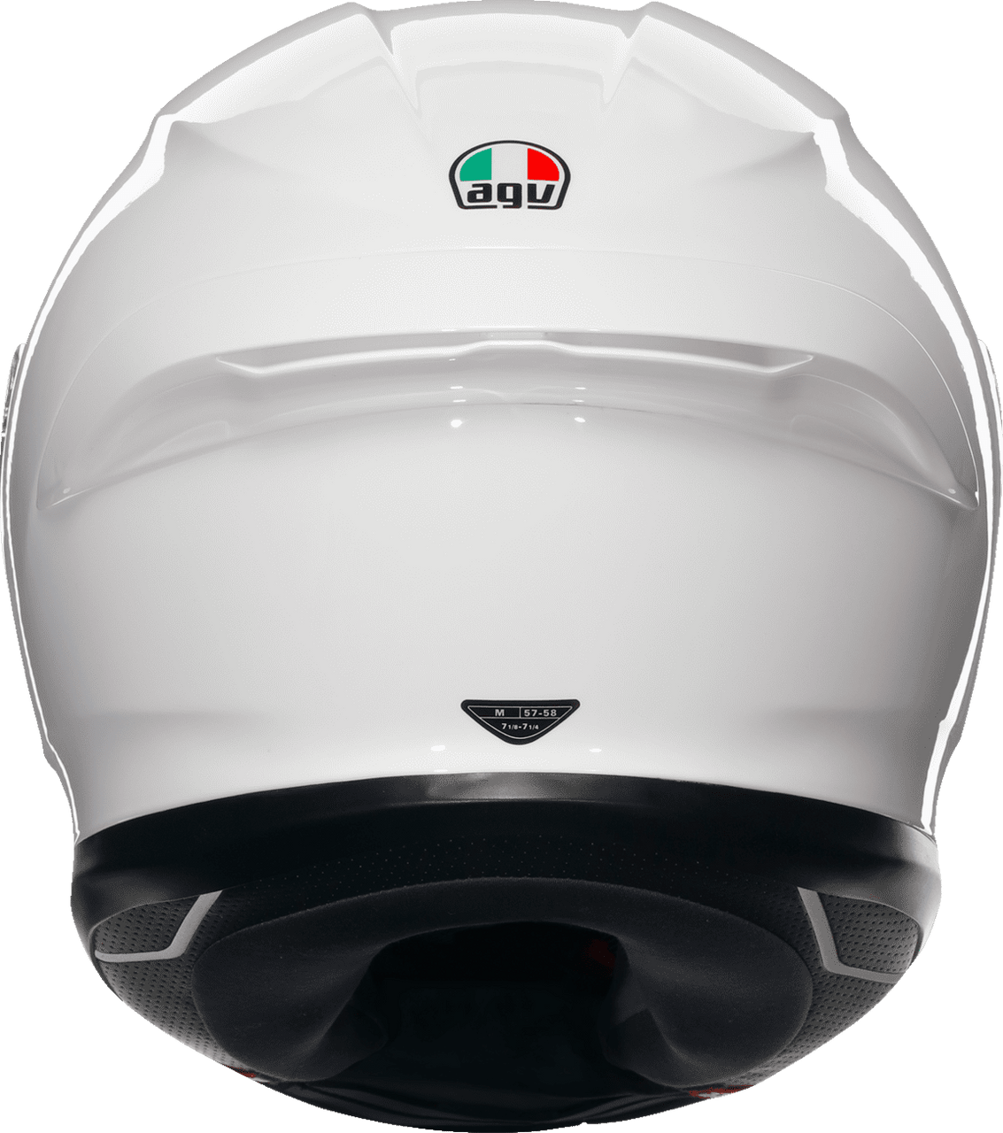 AGV-K6-S-Solid-Full-Face-Motorcycle-Helmet-white-back-view