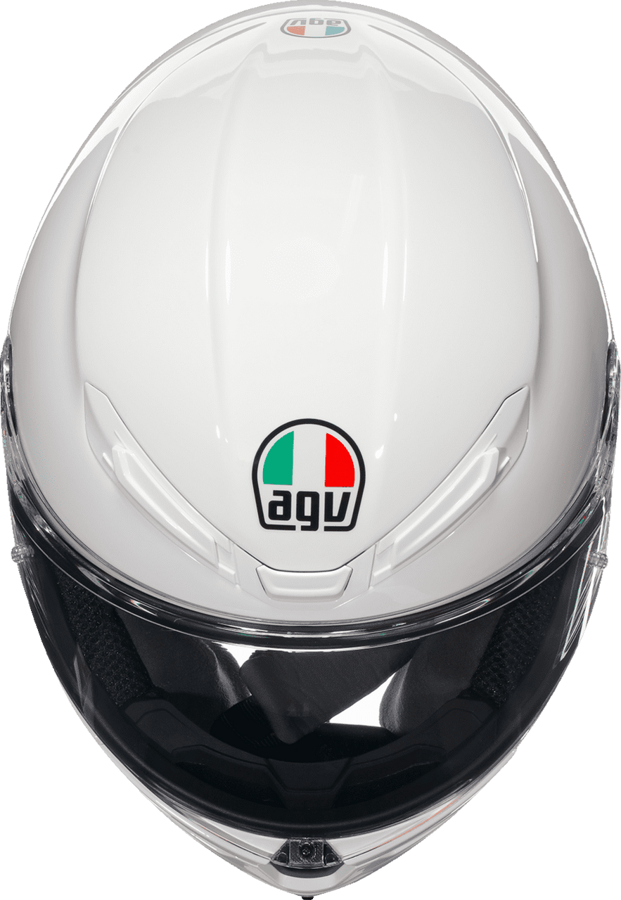 AGV-K6-S-Solid-Full-Face-Motorcycle-Helmet-white-top-view