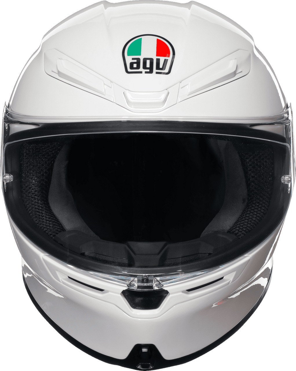 AGV-K6-S-Solid-Full-Face-Motorcycle-Helmet-white-front-view