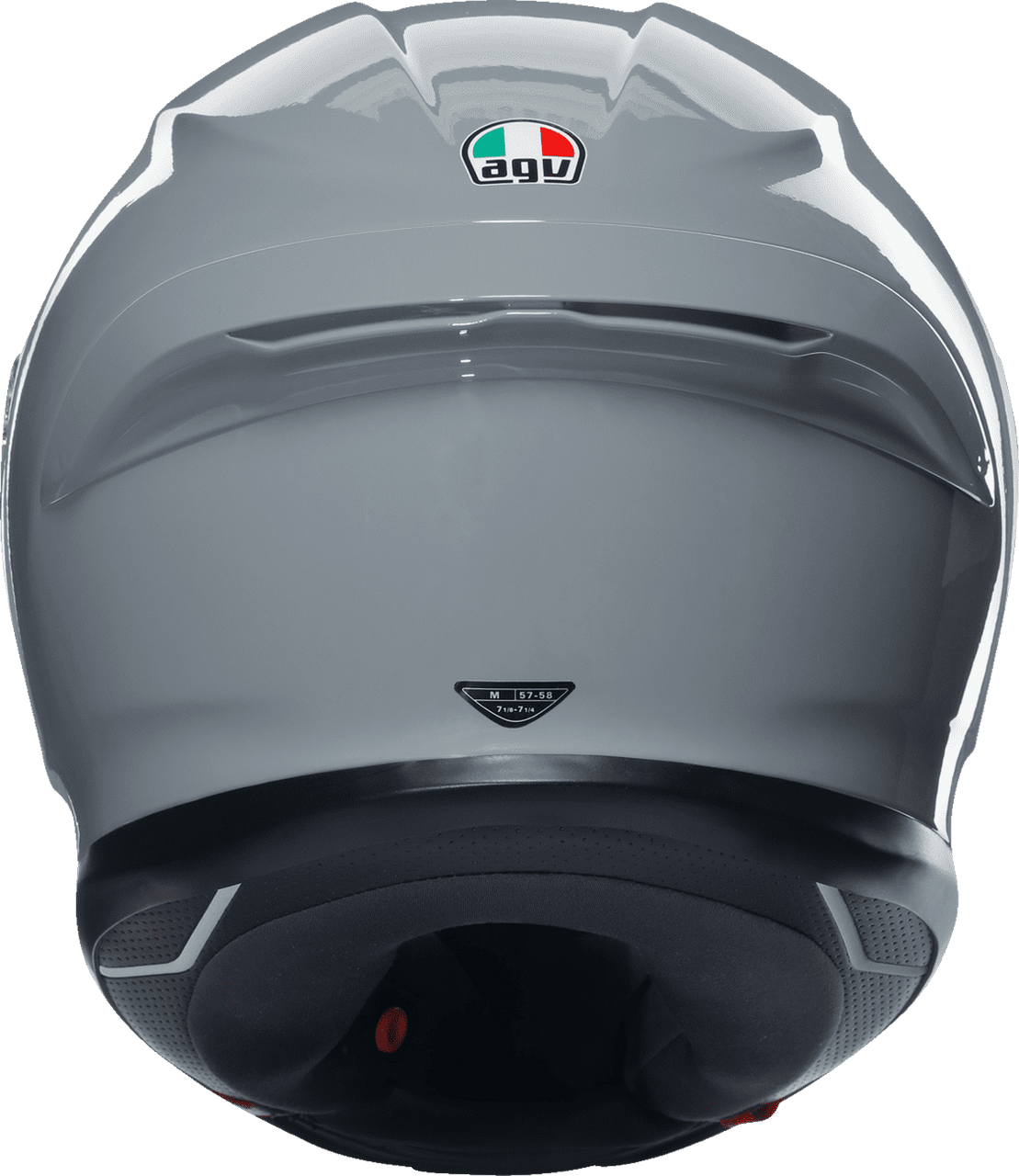 AGV-K6-S-Solid-Full-Face-Motorcycle-Helmet-grey-back-view