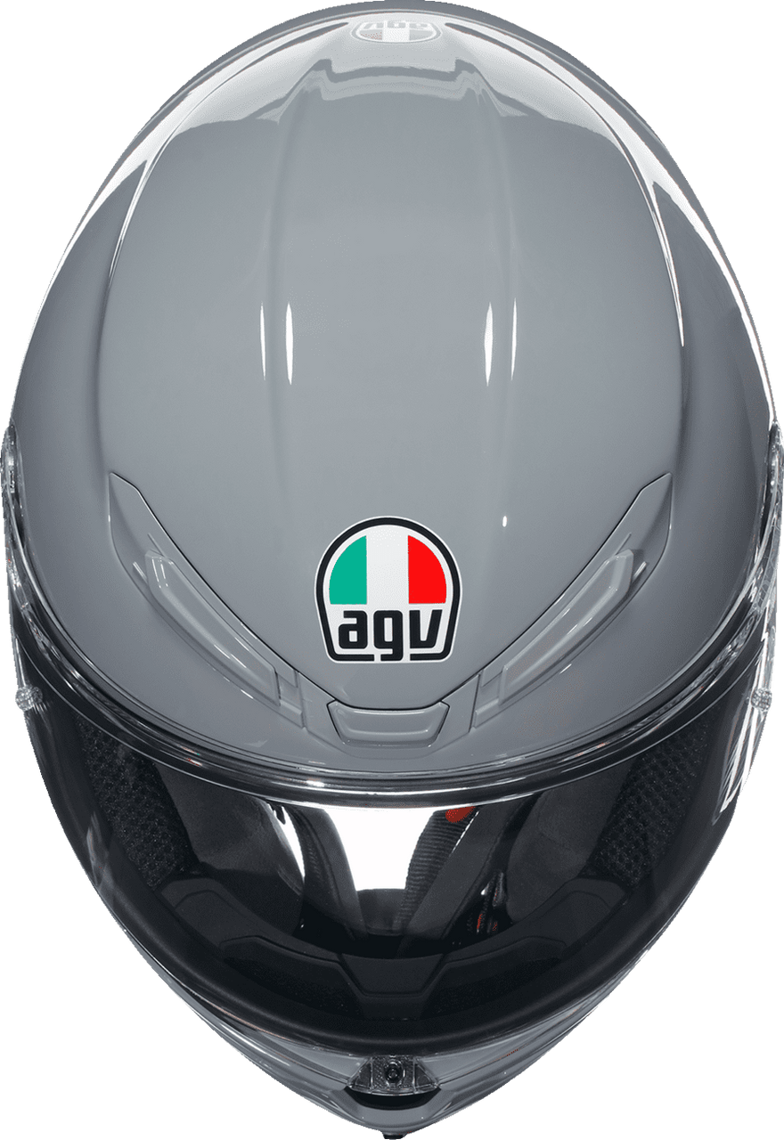 AGV-K6-S-Solid-Full-Face-Motorcycle-Helmet-grey-top-view