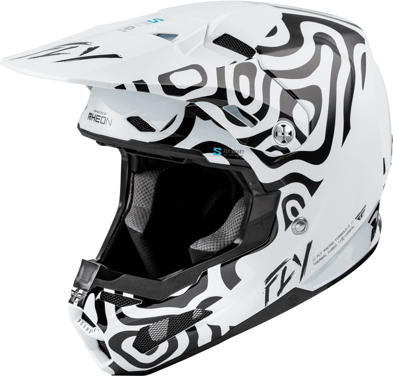 Fly Racing Formula S Carbon Abyss MX Motorcycle Helmet