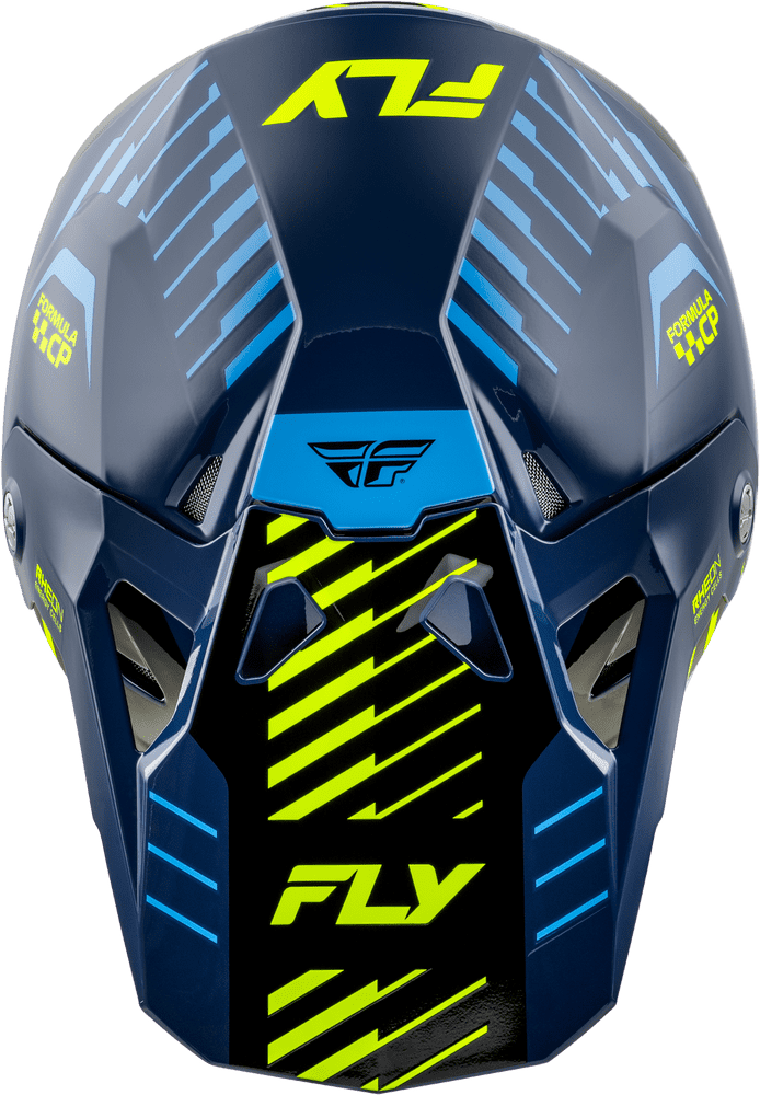 Fly-Racing-2025-Formula-CP-Slice-Off-Road-Motocross-Helmet-Navy-Hi-Vis-White-top