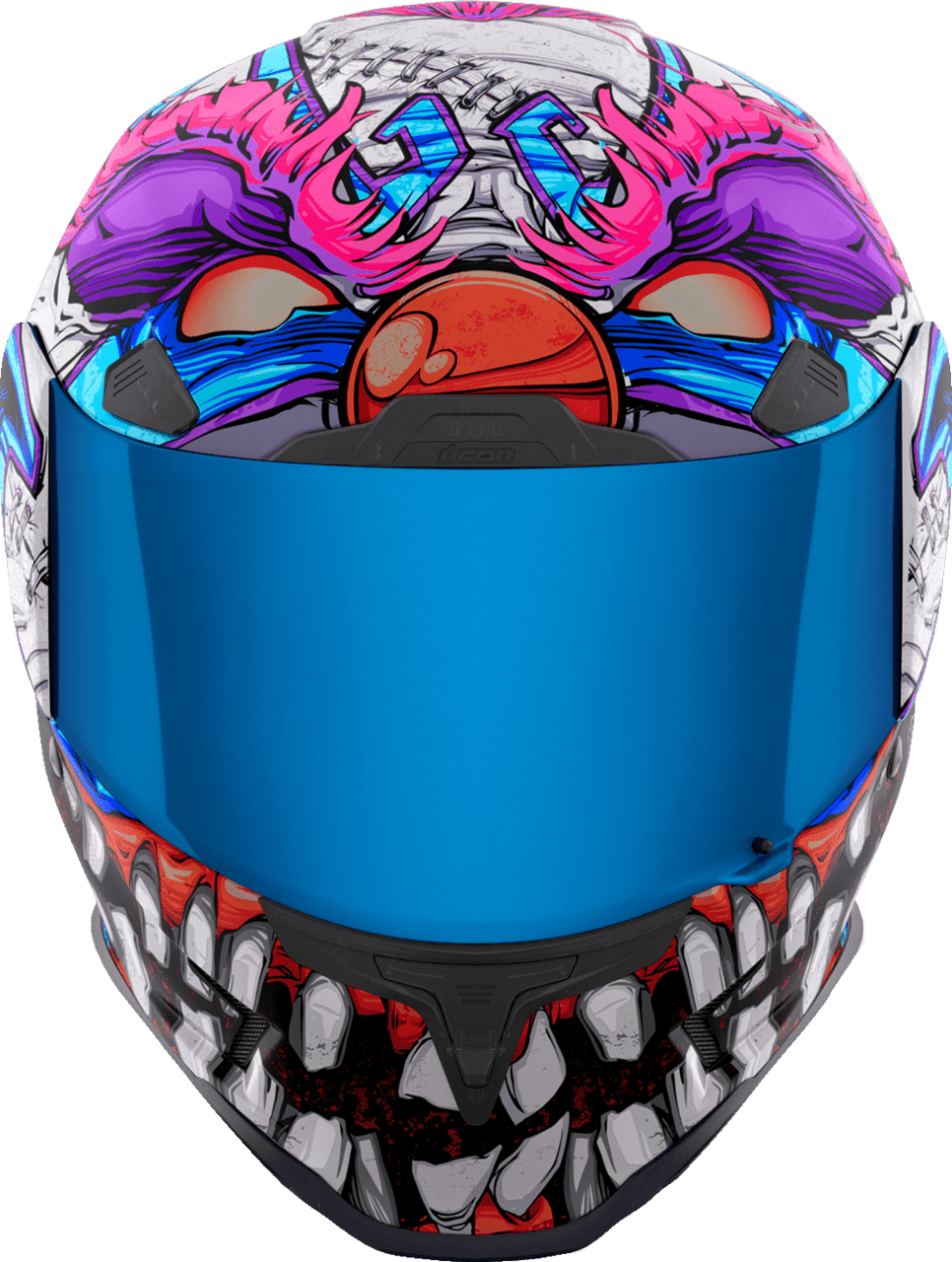 icon-airframe-pro-krazy-klown-2-full-face-motorcycle-helmet-front-view