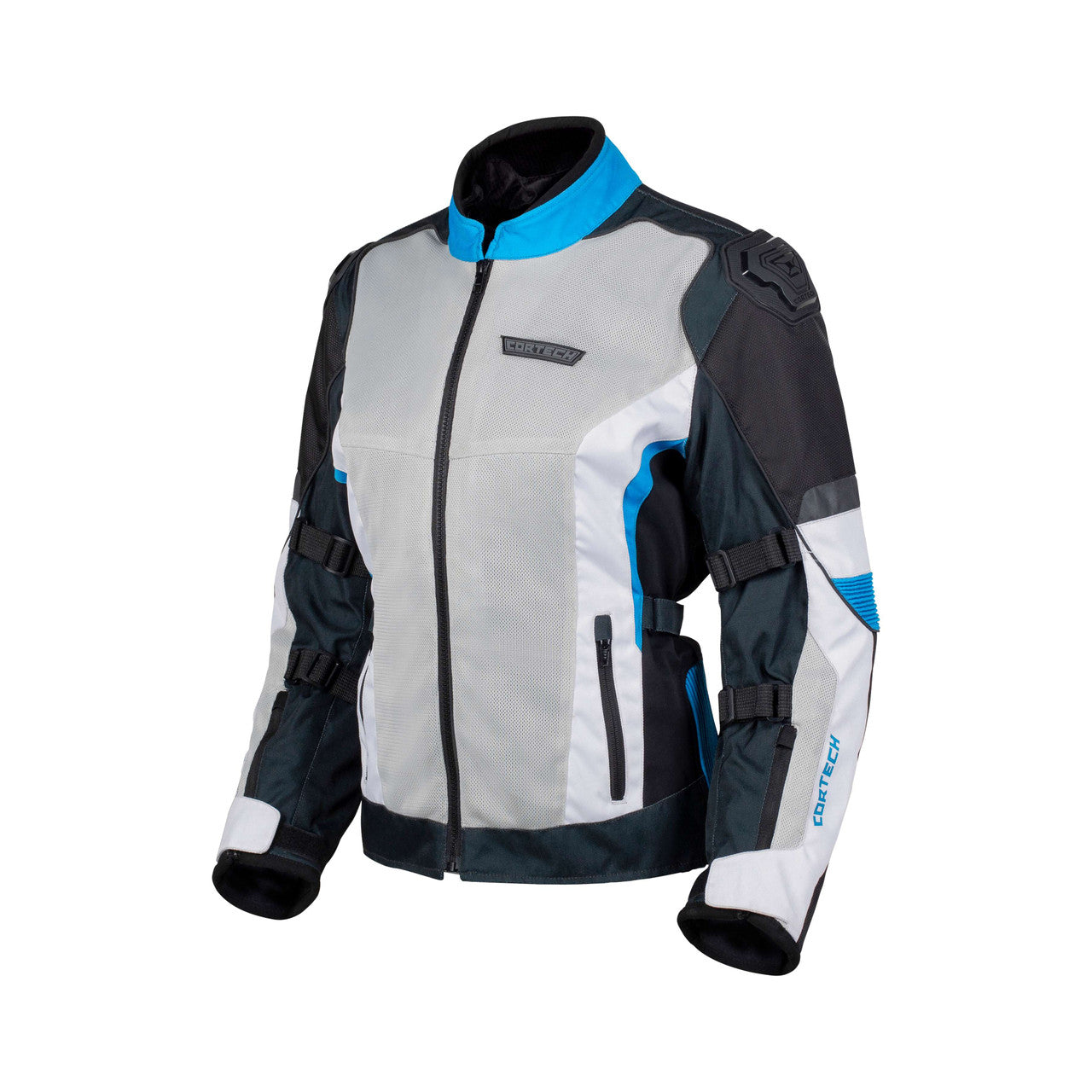 Cortech Women's Hyper-Flo Air Motorcycle Jacket-Blue - side view