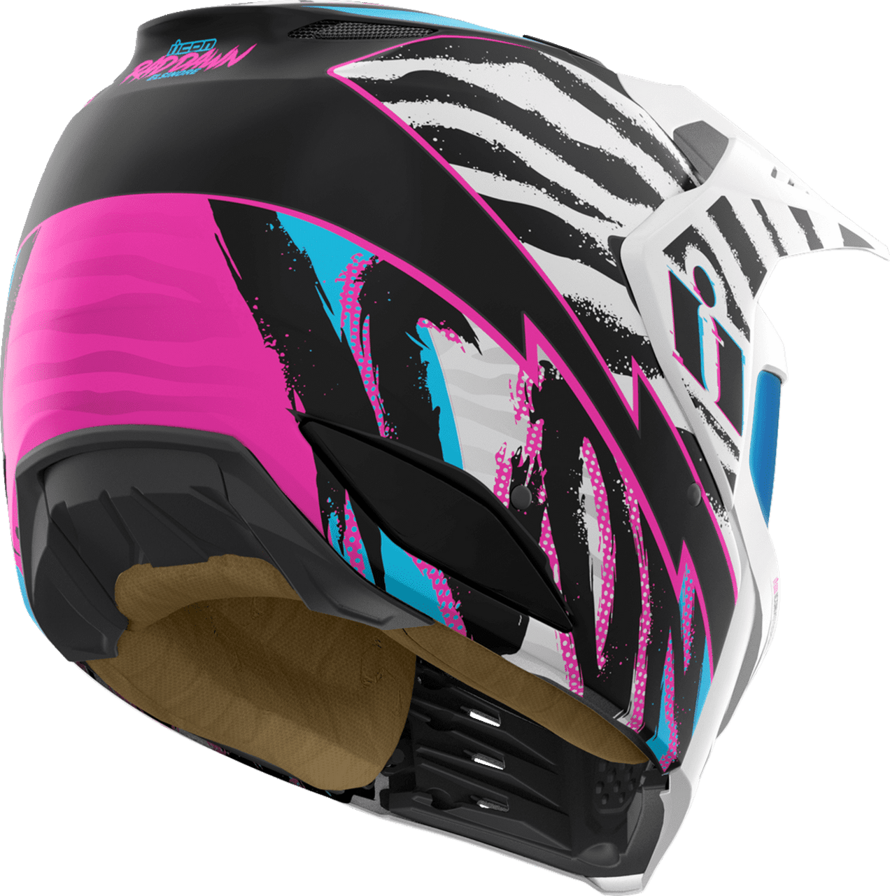 icon-elsinore-rad-dawn-modular-motorcycle-helmet-white-back-side-view