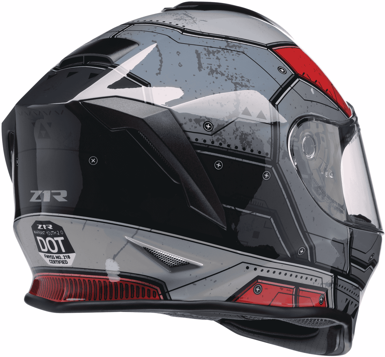 z1r-youth-warrant-sentinel-full-face-motorcycle-helmet-red-back-view