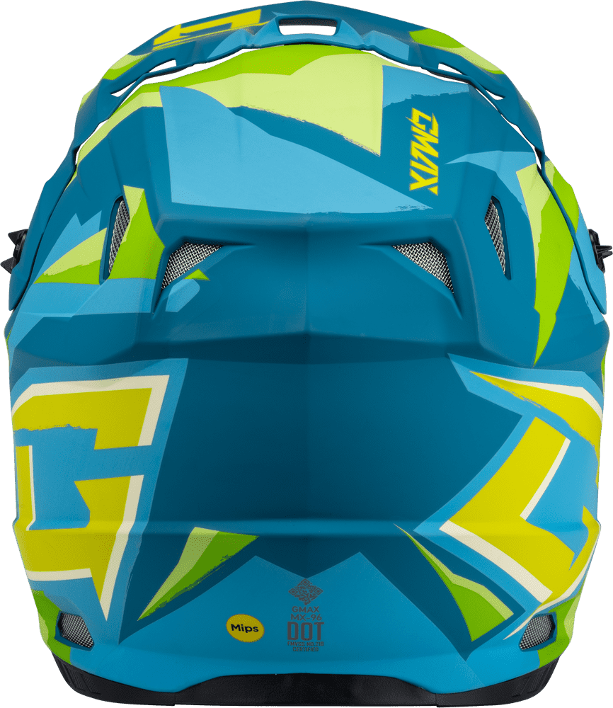 Gmax-MX-96-Splinter-Motorcycle-Helmet-Matte-Blue-Green-back-view