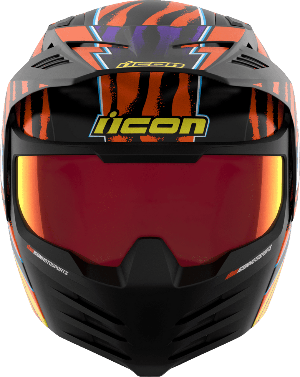 icon-elsinore-rad-dawn-modular-motorcycle-helmet-orange-front-view