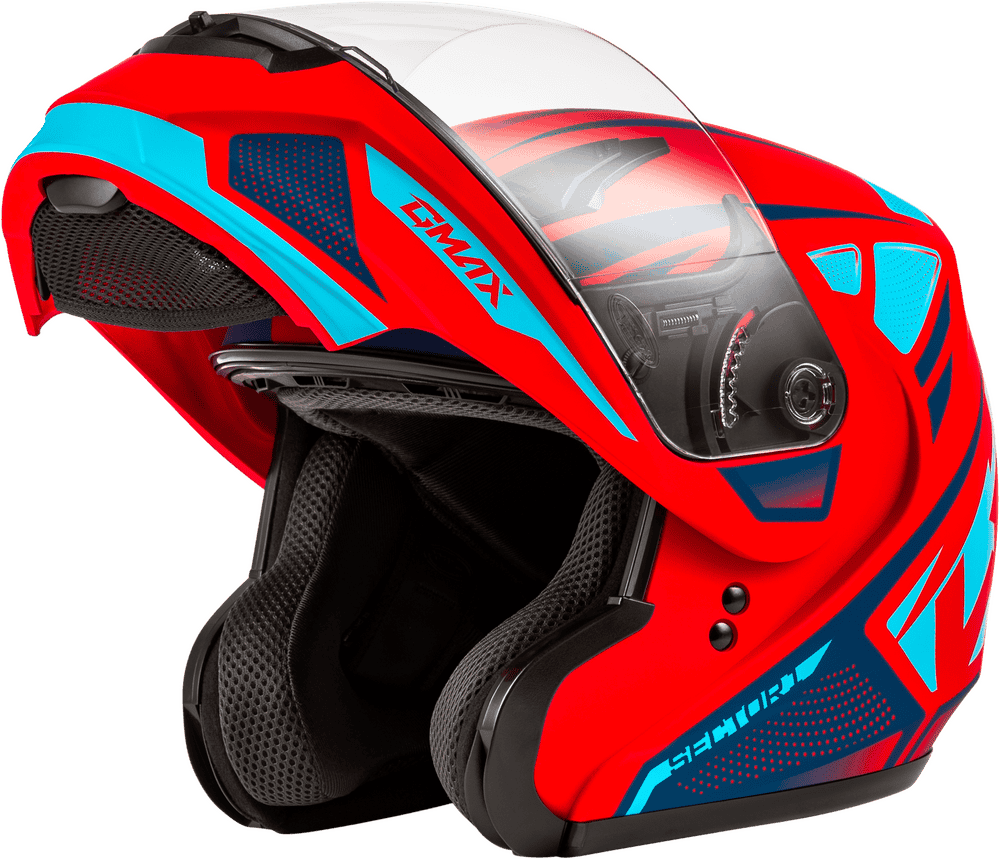 gmax-md-04-sector-modular-motorcycle-helmet-red-matte-blue-front-open