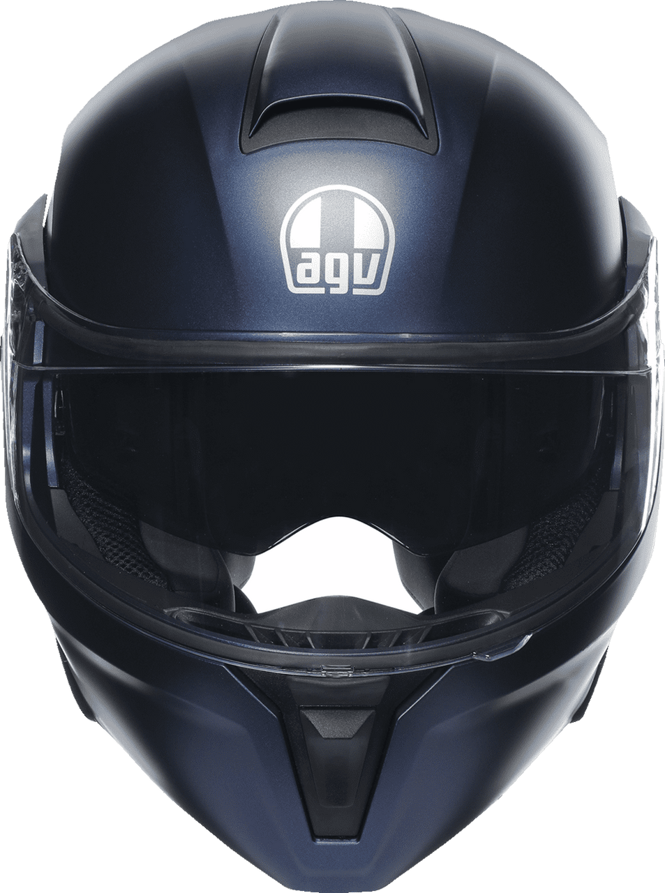 AGV-Solid-Street-Modular-Motorcycle-Helmet-Matte-Blue-front-view