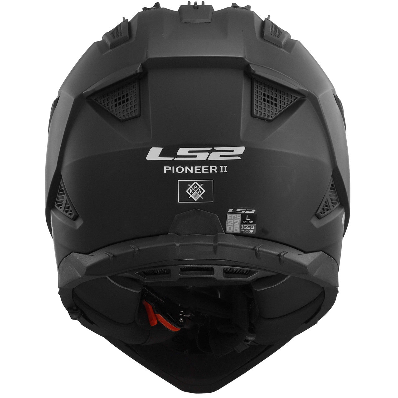 ls2-blaze-ii-solid-adventure-motorcycle-helmet-w-sunshield-black-matte-back-view