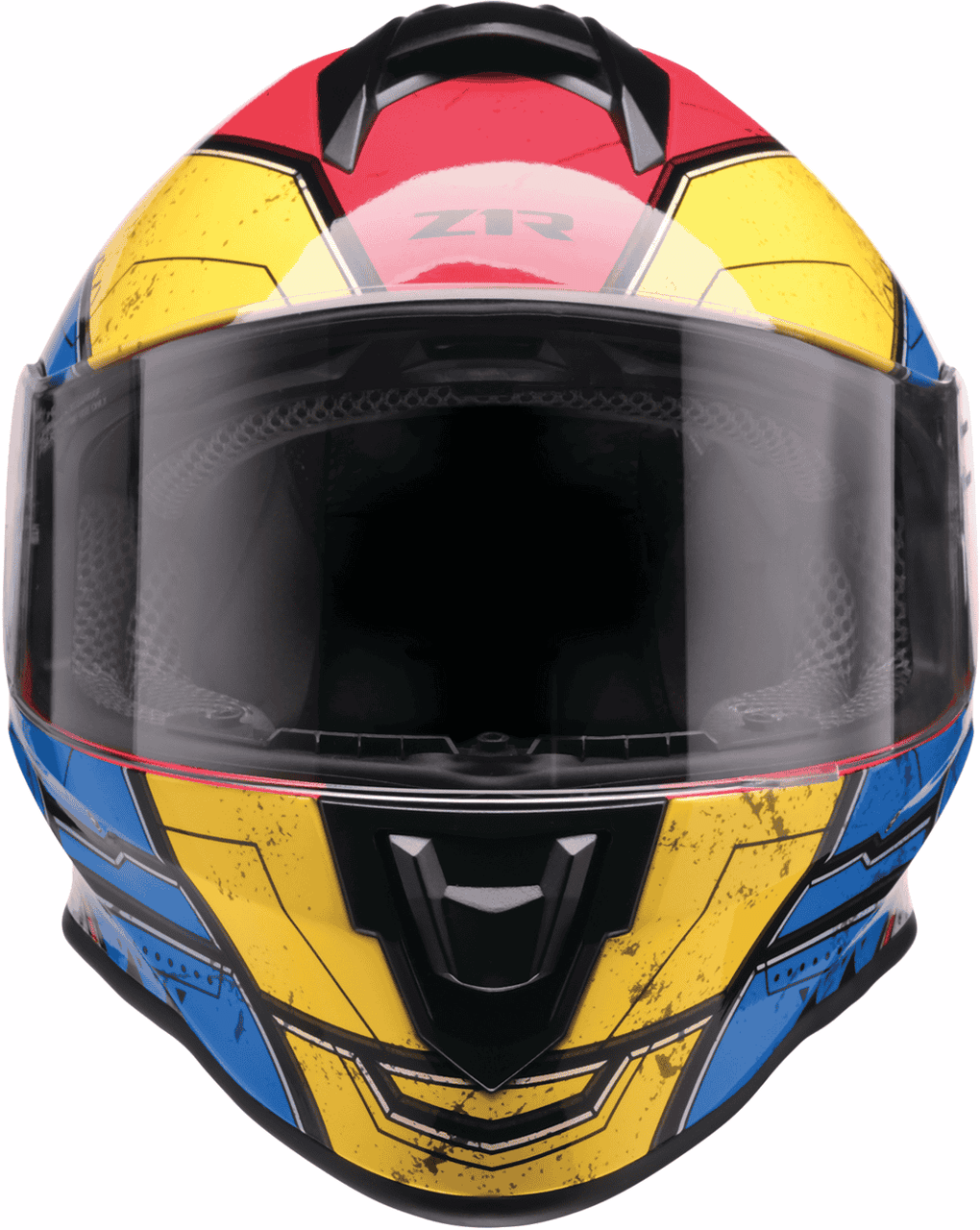 z1r-youth-warrant-sentinel-full-face-motorcycle-helmet-blue-front-view