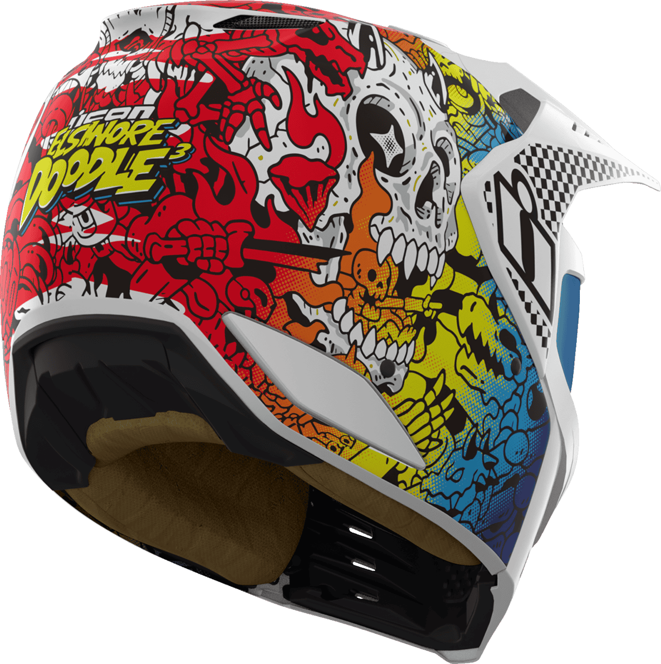 Icon Elsinore Doodle 3 Modular Motorcycle Helmet