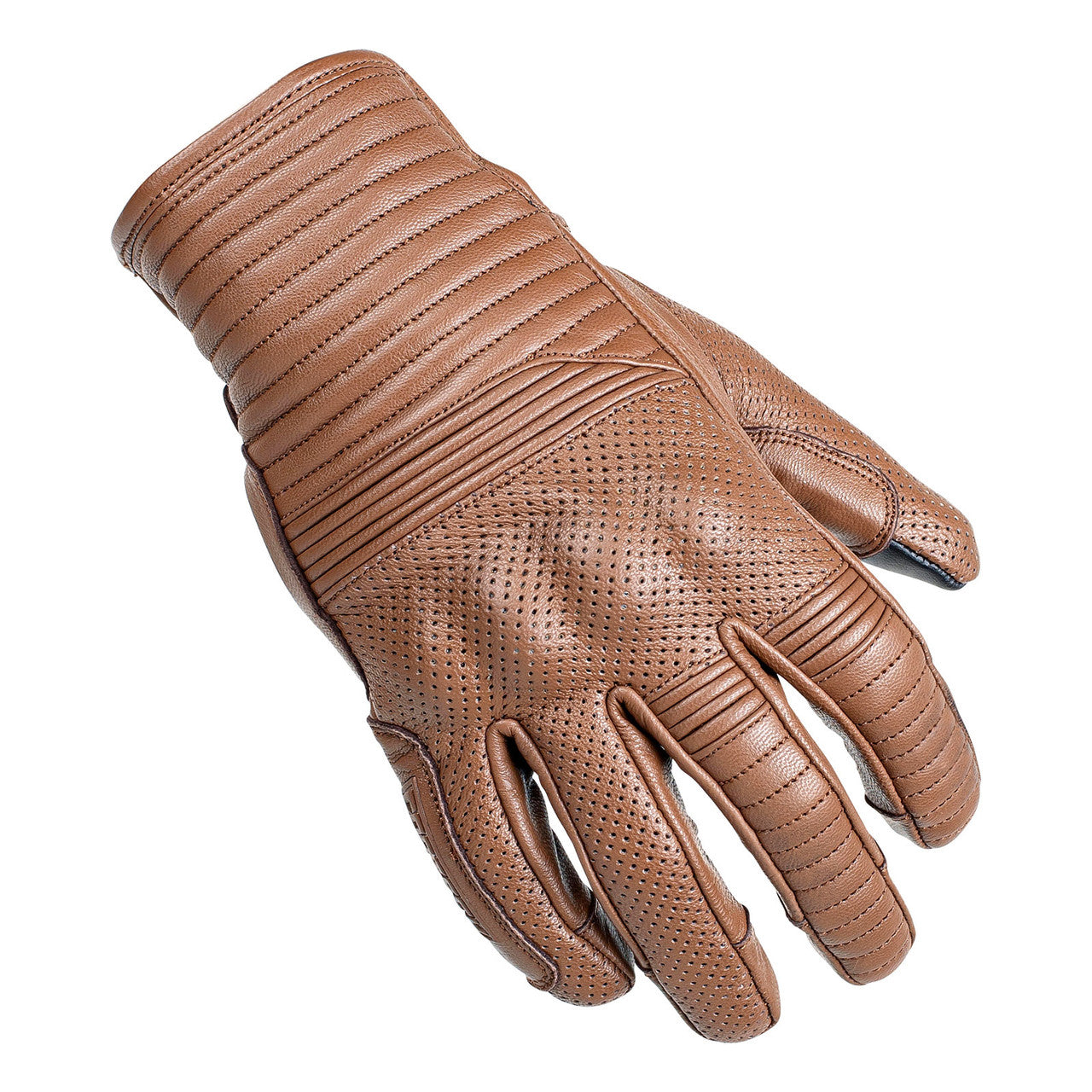 Cortech Bully Mens Leather Motorcycle Gloves-Brown