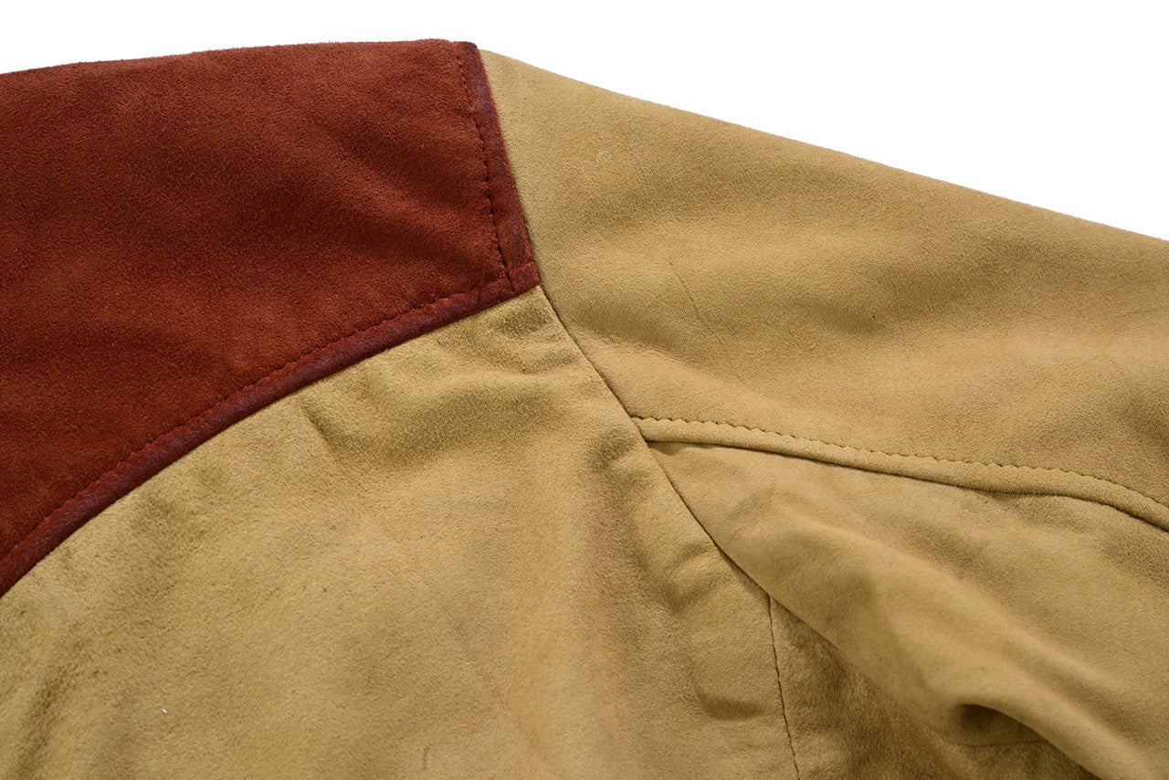 mens-western-goat-suede-trucker-two-tone-leather-jacket-closeup-4