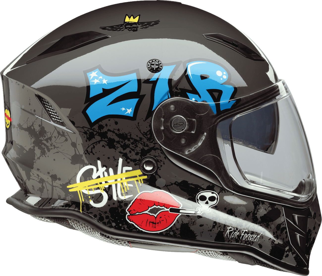 Z1R Nemesis Distro Full Face Motorcycle Helmet