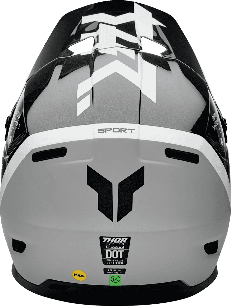 thor-reflex-sport-riot-mips-motorcycle-helmet-black-white-back-view