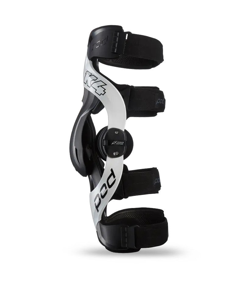 pod-k4-v2-0-white-black-knee-brace-side-view