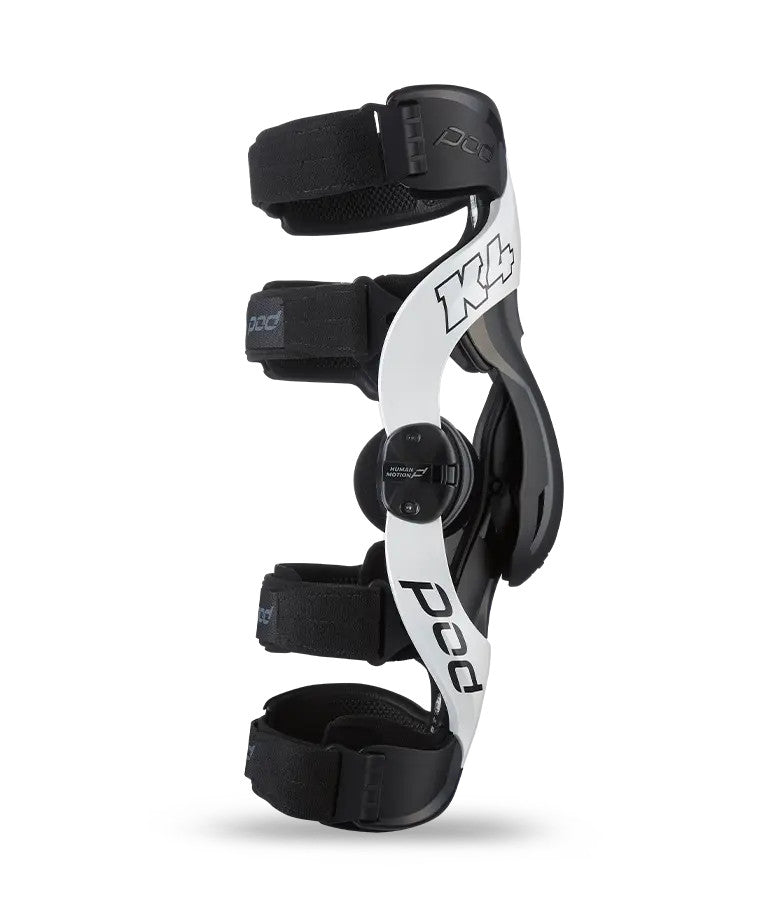 pod-k4-v2-0-white-black-knee-brace-side-view