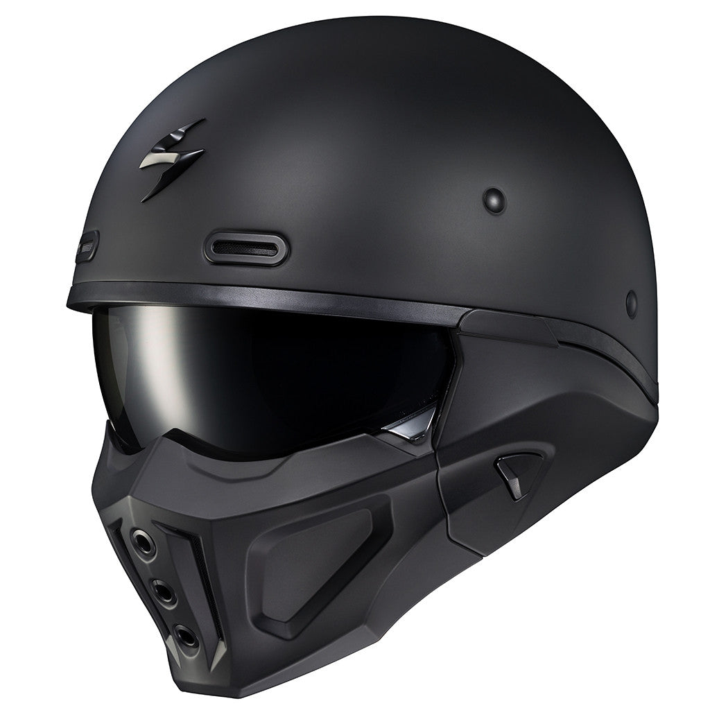 Scorpion Covert X Helmet - Matte Black Side View