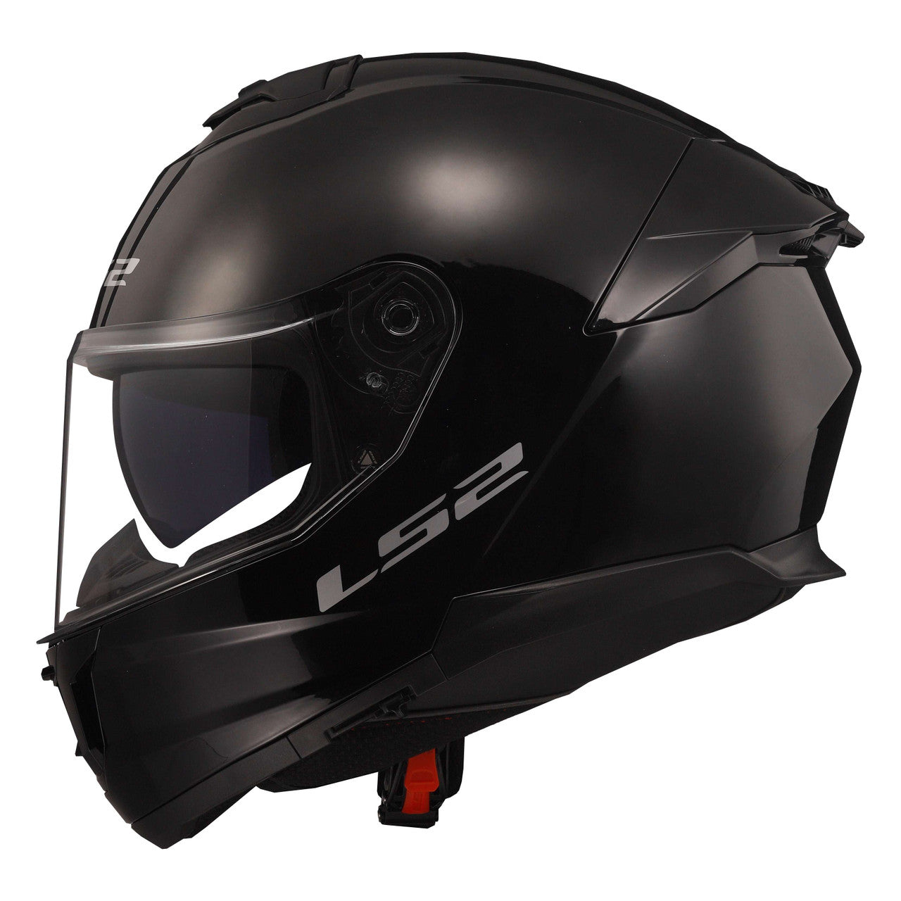 LS2-Stream II-Solid-Full-Face-Motorcycle-Helmet-Gloss-Black-side-view