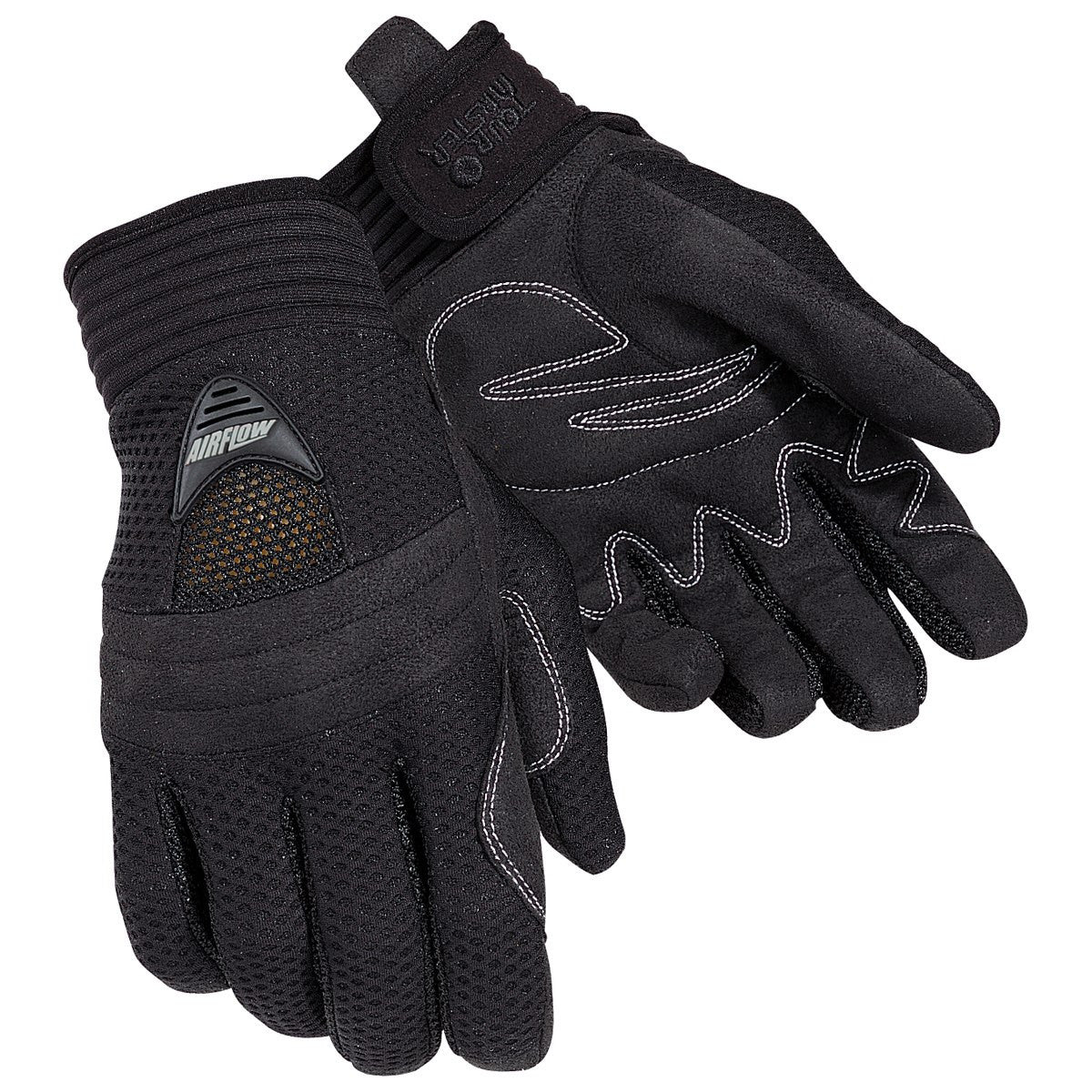 Tour Master Women's Airflow Mesh Motorcycle Gloves - Black