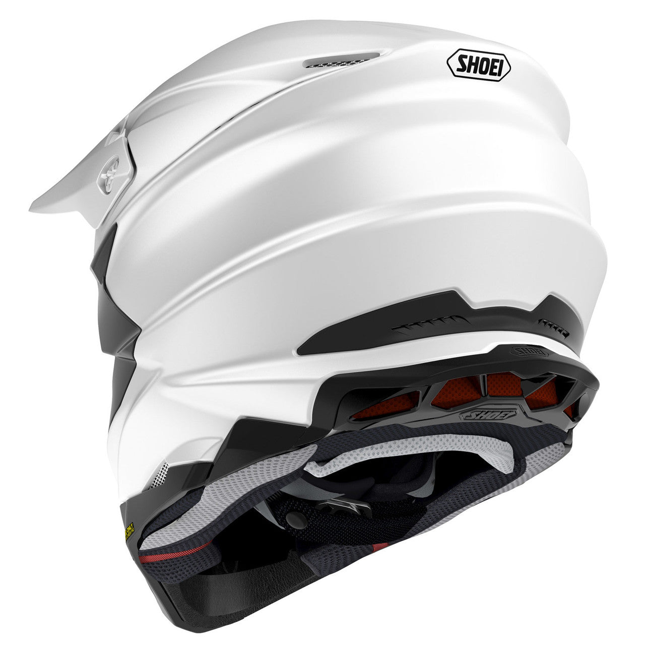 Shoei VFX-EVO Off Road Motorcycle Helmet - White - back view