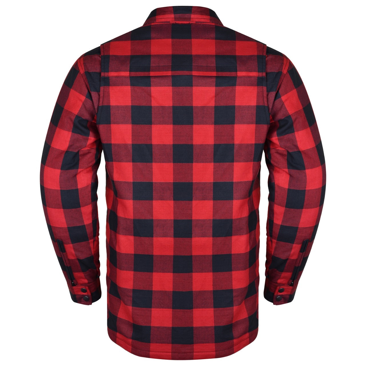 Mens Armored Motorcycle Flannel Shirt, Multiple Waterproof Storage Pockets CE Approved Armor Reinforced by Kevlar by Dupont Water Resistant