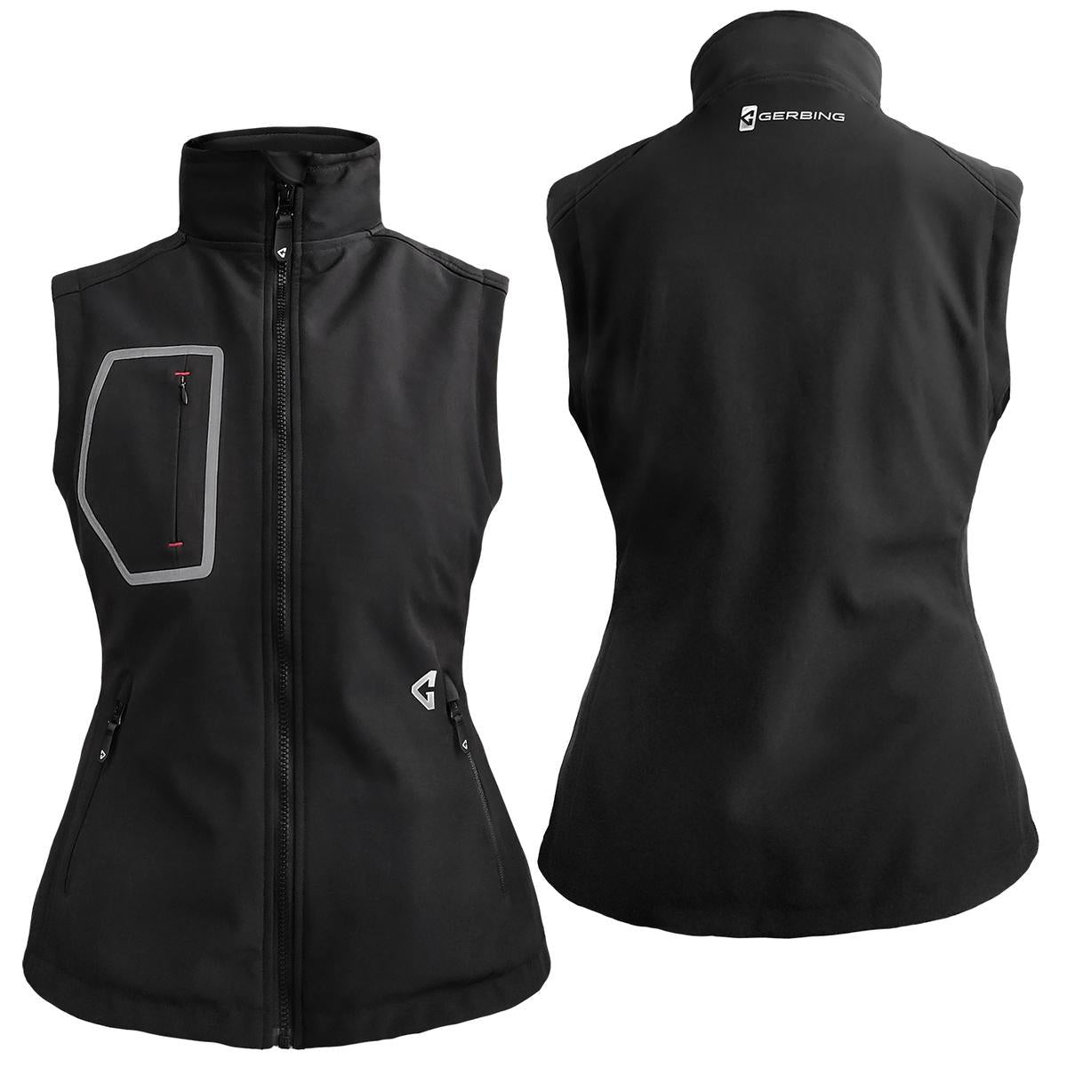 gerbing-womens-7v-torrid-softshell-heated-vest-2-0-black-front-back-view