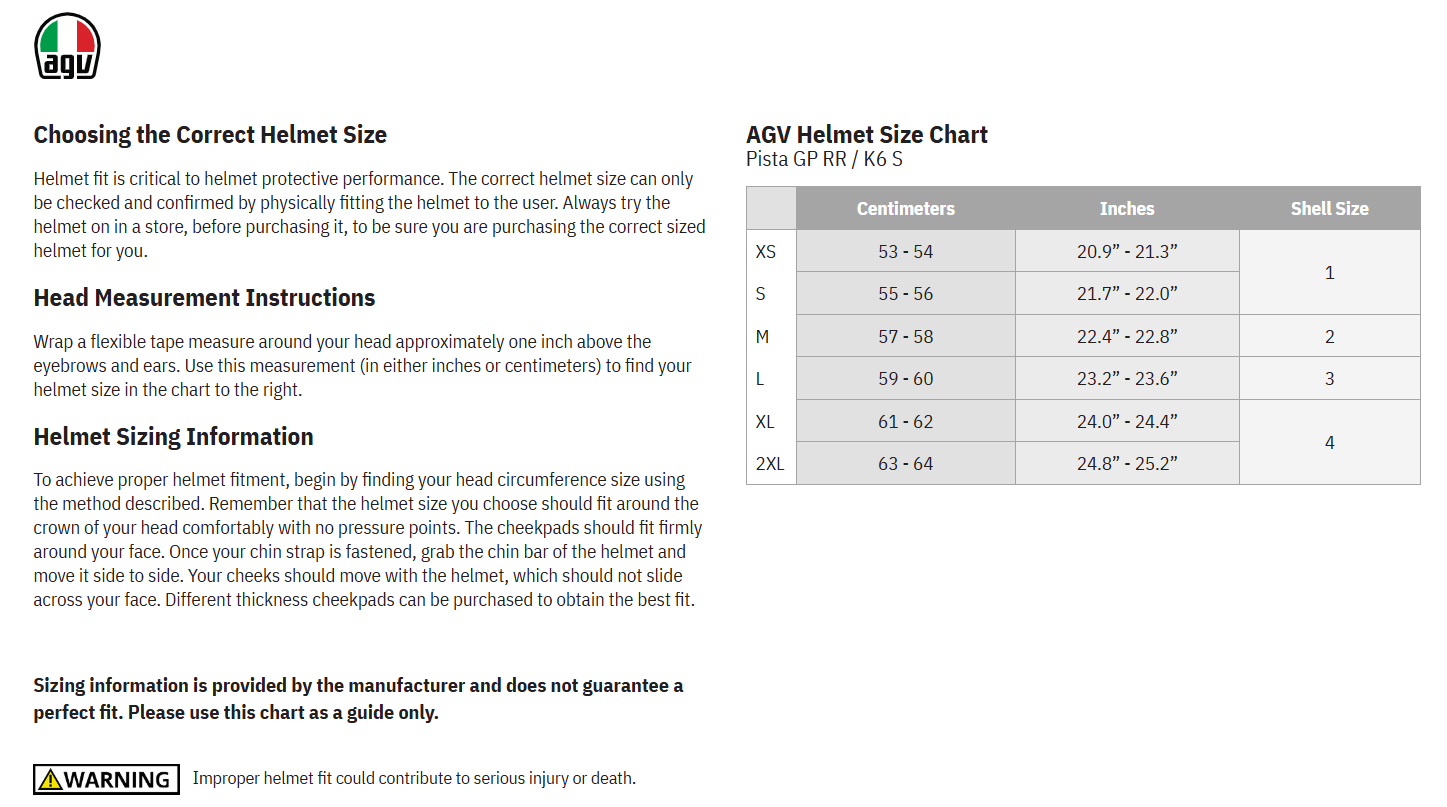 agv-pista-gp-rr-intrepido-motorcycle-helmet-size-chart