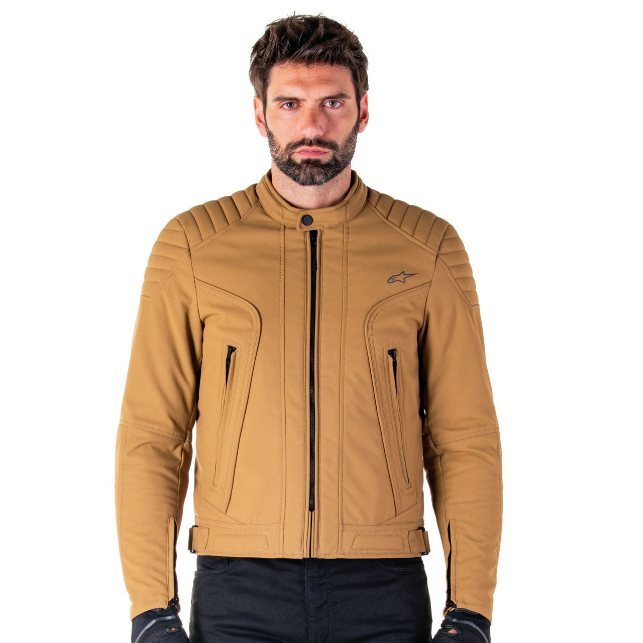 alpinestars-clayton-wr-mens-riding-jacket-brown-light-gold-pic