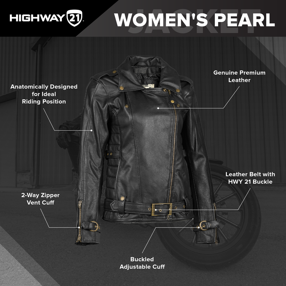 Highway 21 Women's Pearl Jacket-infographics