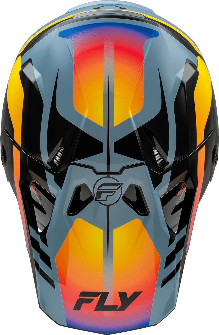 Fly-Racing-Formula-CP-Krypton-Motorcycle-Helmet-grey-black-top-view