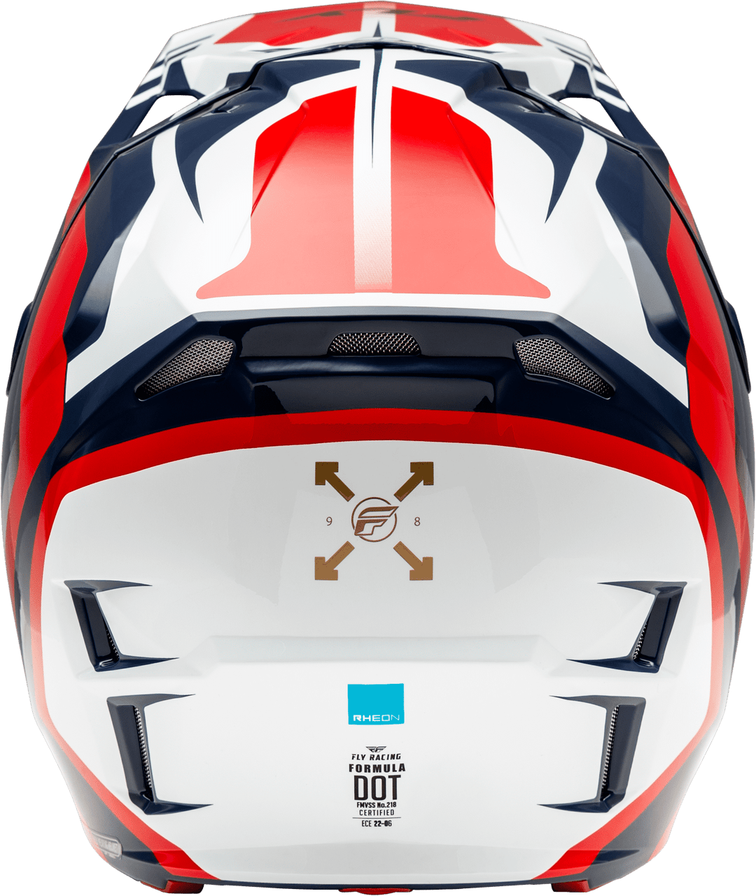 Fly-Racing-Formula-CP-Krypton-Motorcycle-Helmet-red/white/navy-back-view