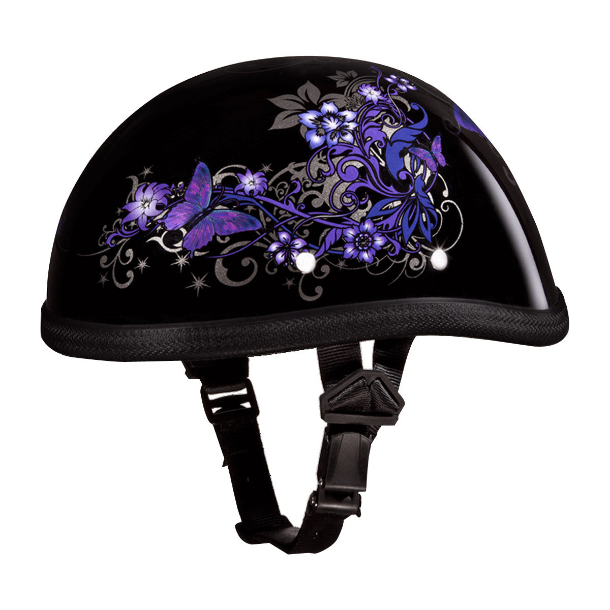 Daytona Women's Novelty Eagle With Butterfly Half Helmet