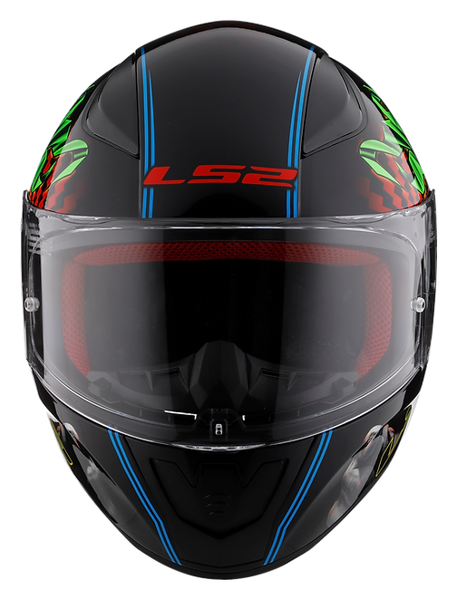 LS2 Rapid Happy Dream Glow In The Dark Helmet - front view