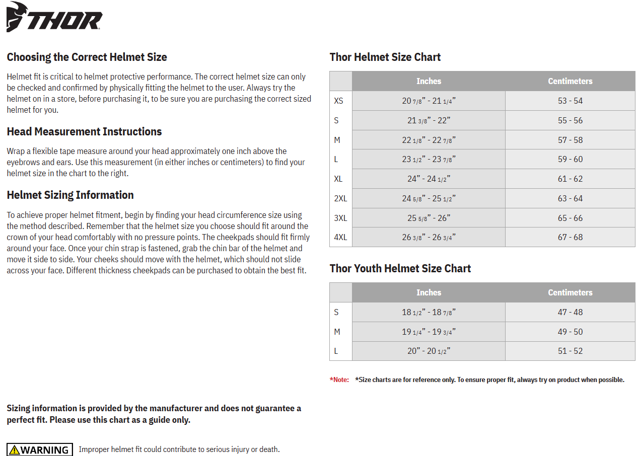 thor-reflex-sport-rogue-mips-motorcycle-helmet-size-chart