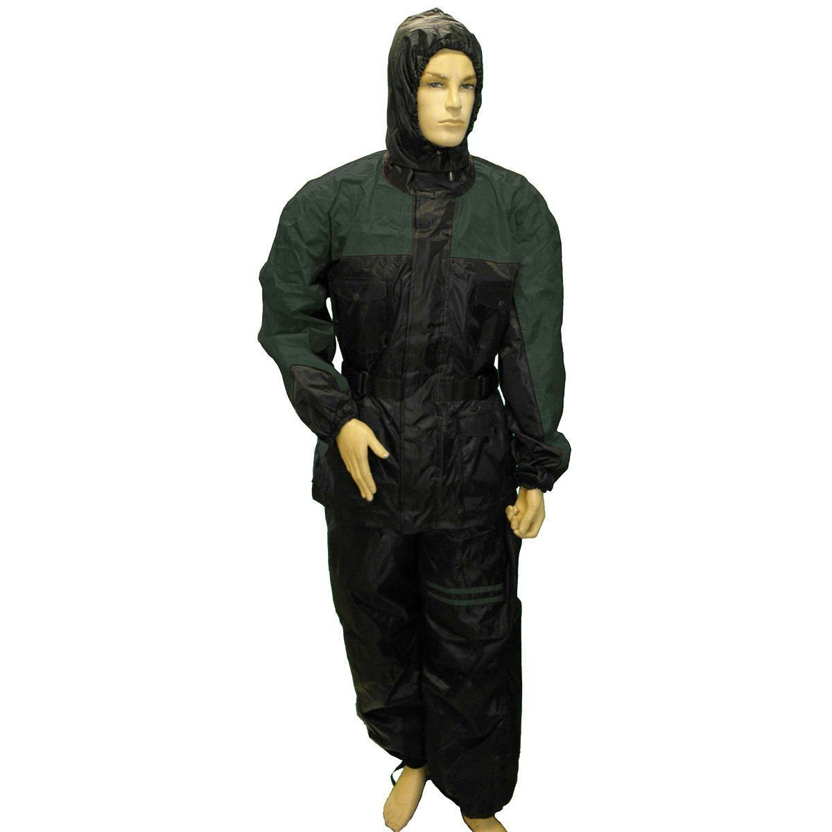 Mens RS30 Two Piece Motorcycle Rain Gear - Black