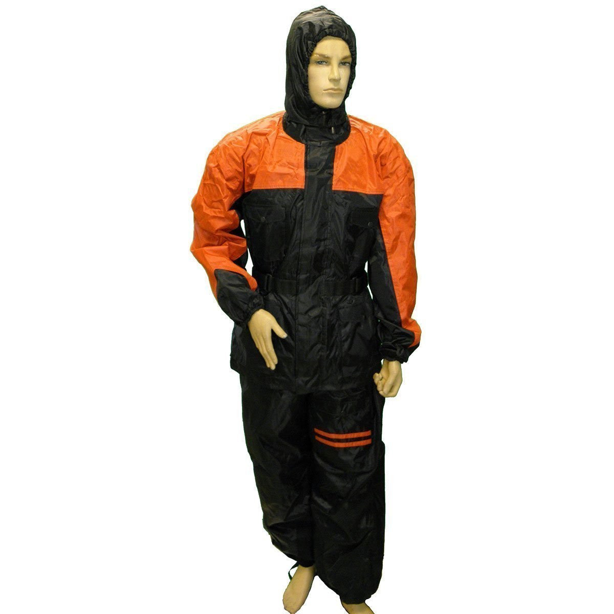 Mens RS30 Two Piece Motorcycle Rain Gear - Orange